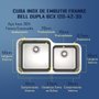Medidas Cuba Franke Bell Dupla BCX 120-42-35