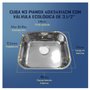 Cuba N3 Pianox Inoxsul 40x34x14cm Válvula Ecológica 3.1/2''  