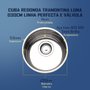 Medidas Cuba Tramontina Redonda Luna D30
