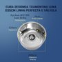 Medidas Cuba Tramontina Redonda Luna D35